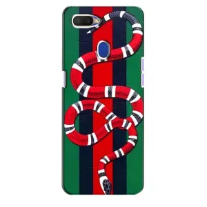 Чехлы ГУЧЧИ для Оппо А5с (AlphaPrint) (Gucci змия)