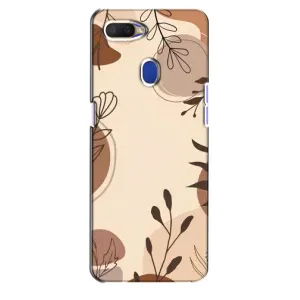 Чехол с принтом «Коричневые цветы» для OPPO A5s
