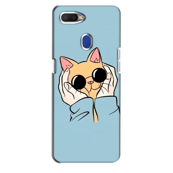 Чехол с принтом «Котик в очках» для OPPO A5s
