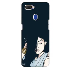 Чехол с печатью для Oppo A5s - (Мода) (AlphaPrint) (Красивая девочка)