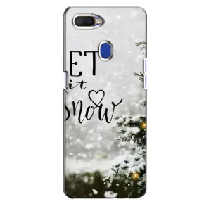 Новогодние, Праздничные Чехлы для Oppo A5s - 2024 год (Let it snow)