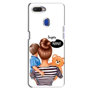Чехол с печатью для Oppo A5s - (Мама с ребенком) (AlphaPrint) (Мама с сыном)