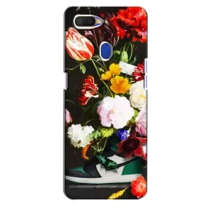 Брендновые Чехлы для Oppo A5s - (PREMIUMPrint) (Nike цветы)