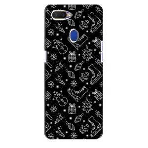 Новогодние, Праздничные Чехлы для Oppo A5s - 2024 год (Новогодний фон)