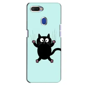 Чехол с принтом для Oppo A5s (AlphaPrint) Модные коты (Падающий кот)