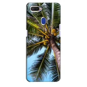 Силиконовый чехол с КАРТИНКАМИ лето для Oppo A5s (AlphaPrint) (Пальма)