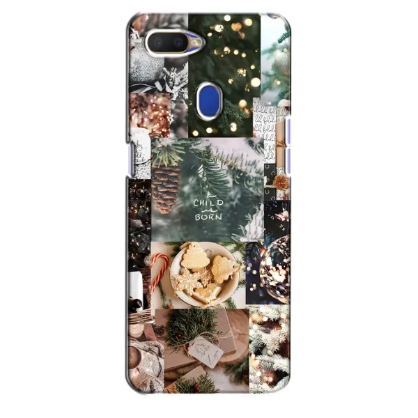 Чехол с принтом «Рождественский коллаж» для OPPO A5s Чехол с принтом «Рождественский коллаж» для OPPO A5s
