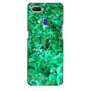 Мраморный чехол на Oppo A5s (VPrint) (Салатный Мрамор)