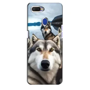 Чехол с Хаски для Oppo A5s - (AlphaPrint) (Селфи ХАски)