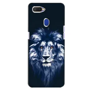 Чехол со Львом для Oppo A5s (VPrint) (Синий Лев)