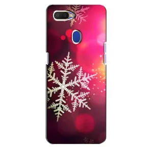 Новогодние Чехлы для Оппо А5с (VPrint) (Снежинка)