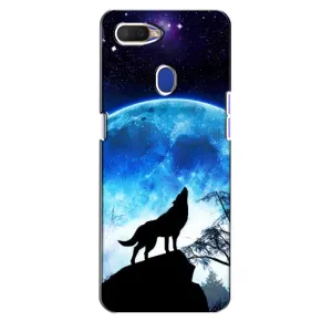 Защитные чехлы для Оппо А5с (AlphaPrint) (ХИТ продаж) ВОЛК (Волк на луну)