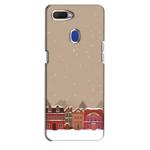 Новогодние, Праздничные Чехлы для Oppo A5s - 2024 год (Зимний город)