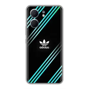 Чохли Адидас для OPPO A5x (AlphaPrint) (Адідас з полосами)