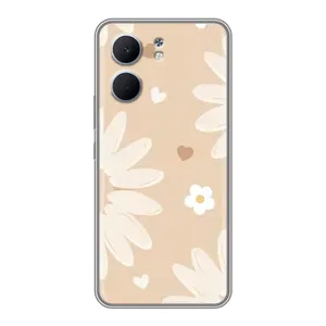 Чехол с принтом «Бежевые цветы» для OPPO A5x