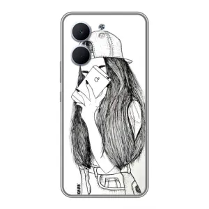 Чохол з друком для OPPO A5x - (Мода) (AlphaPrint) (Фото дівчини)