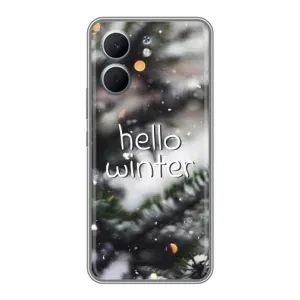 Новорічні, Святкові Чохли для OPPO A5x - 2024 год (Hello winter)