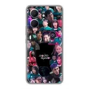 Чохол Гра в кальмара для OPPO A5x (Колаж Гра кальмара)
