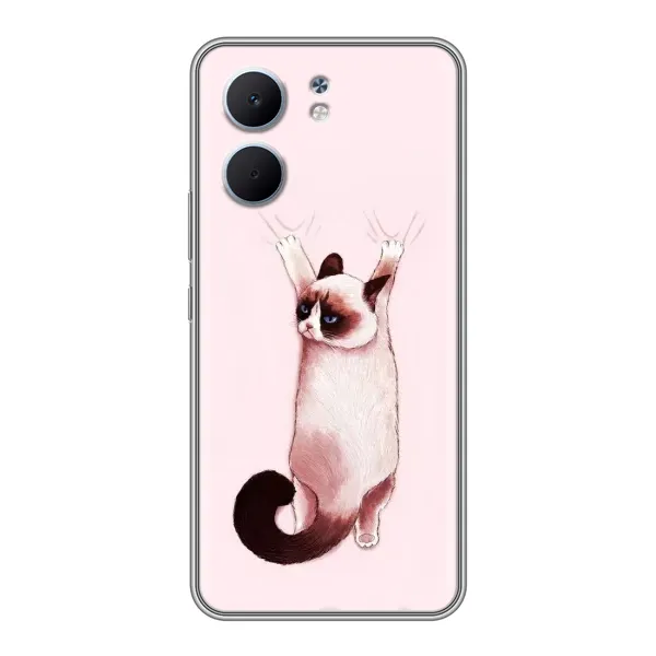Чехол с принтом «Котик падает» для OPPO A5x