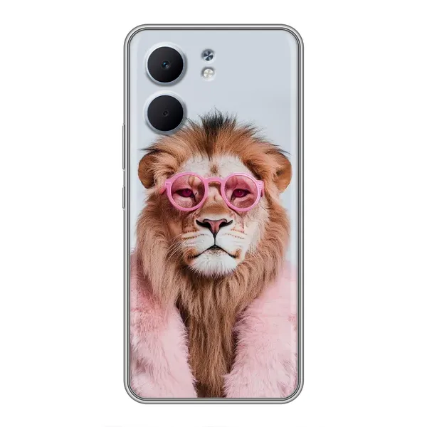 Чехол с принтом «Лев в очках» для OPPO A5x