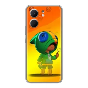 Чехол для OPPO A5x Бравл Старс (VPrint) (Хлопчик Леон)