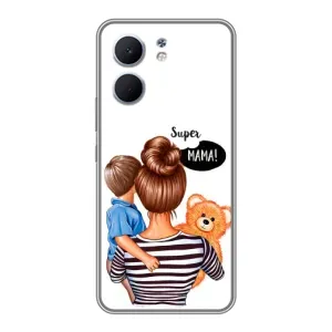 Чохол з друком для OPPO A5x - (Мама з дитинкою) (AlphaPrint) (Мама з синочком)