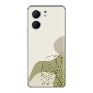 Силиконовый чехол с принтом в цветах на OPPO A5x
