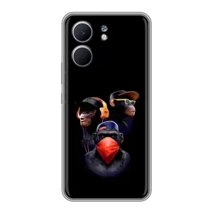 Чохол з Мавпами OPPO A5x - (AlphaPrint) (Три мавпи)