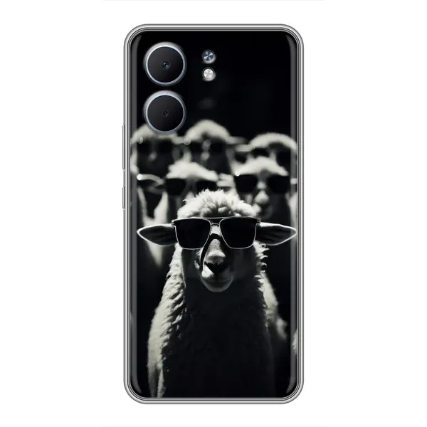 Чехол с принтом «Овечка в очках» для OPPO A5x
