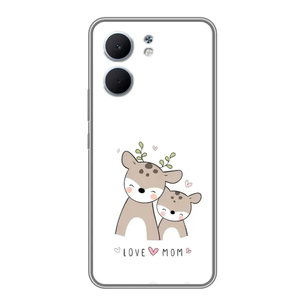 Чохол з принтом «Оленята мама і малюк» для OPPO A5x