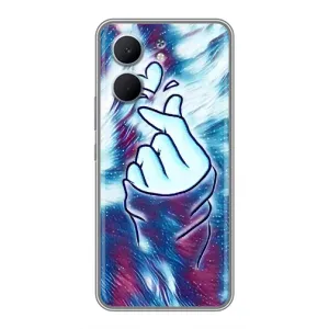 Чохол з принтом для OPPO A5x (AlphaPrint - Знак сердечка) (Радужне серце)