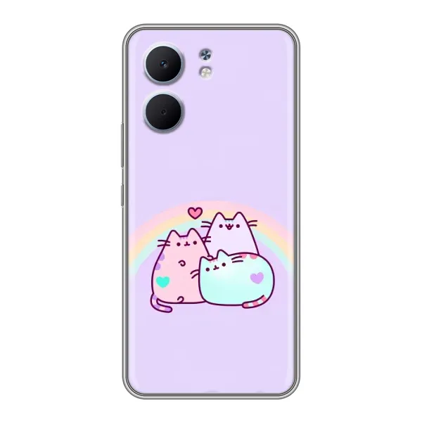 Чехол с принтом «Радужные котики» для OPPO A5x