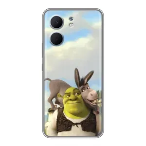 Чохол з мультфільмом Шрек на OPPO A5x (Шрек та Осел)