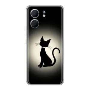 Чохол з принтом для OPPO A5x (AlphaPrint) Модні коти (Силует котика)