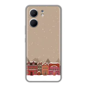 Новорічні, Святкові Чохли для OPPO A5x - 2024 год (Зимове місто)