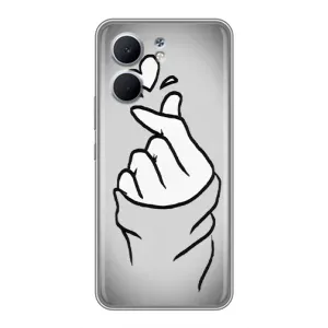 Чохол з принтом для OPPO A5x (AlphaPrint - Знак сердечка) (Значок Love)