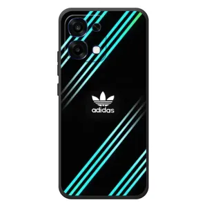 Чохли Адидас для OPPO A6 Pro (AlphaPrint) (Адідас з полосами)