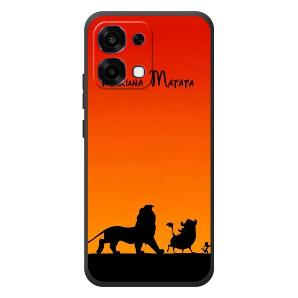 Чехол с принтом «Акуна Матата закат» для OPPO A6 Pro