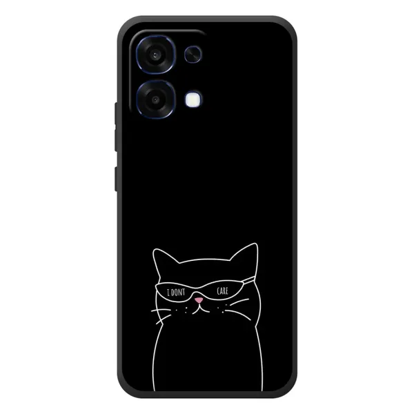 Чохол з принтом «Байдужий кіт» для OPPO A6 Pro