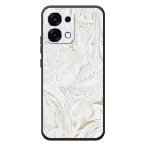Мраморный чехол на OPPO A6 Pro (VPrint) (Белый мрамор)
