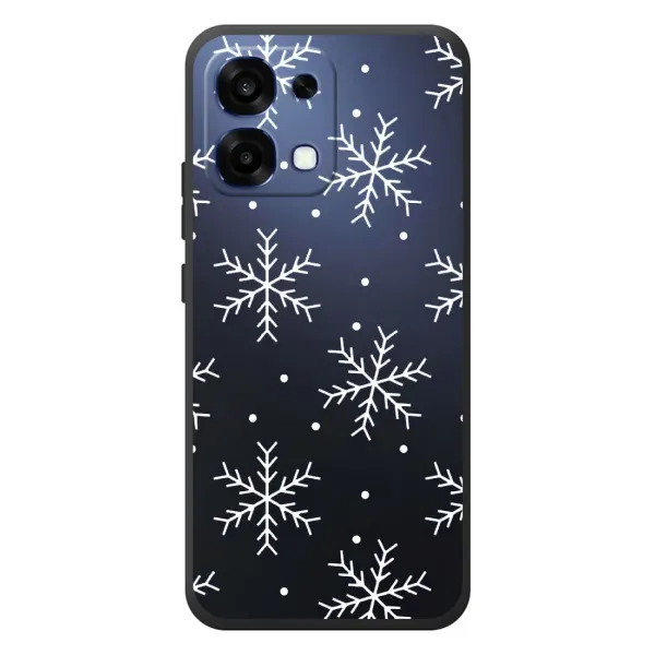 Чохол з принтом «Білі сніжинки» для OPPO A6 Pro Чохол з принтом «Білі сніжинки» для OPPO A6 Pro