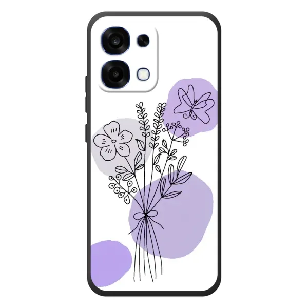 Чохол з принтом «Букет фіолетова абстракція» для OPPO A6 Pro Чохол з принтом «Букет фіолетова абстракція» для OPPO A6 Pro