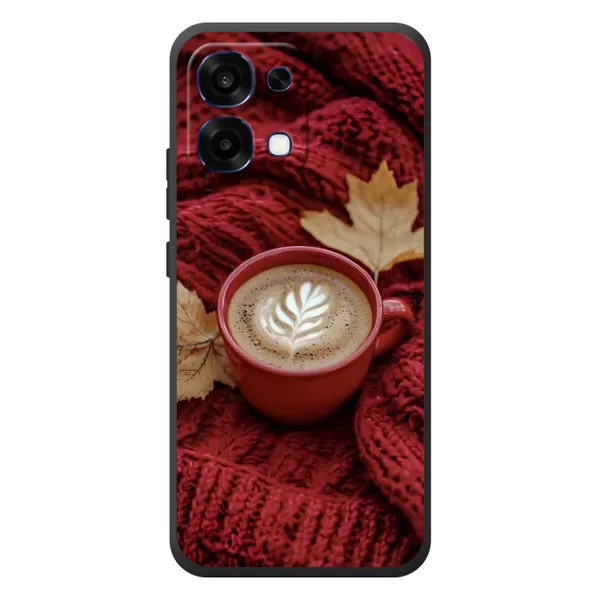 Чохол з принтом «Кава на ковдрі» для OPPO A6 Pro