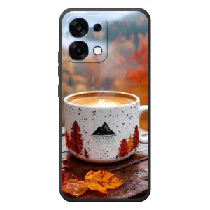 Чехол с уникальным дизайном «Осень с кофе» для OPPO A6 Pro