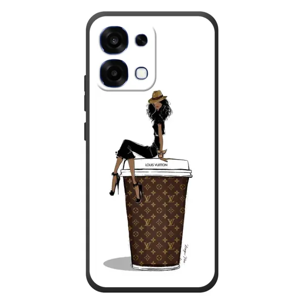 Чехол с принтом «кофе LOUIS VUITTON» для OPPO A6 Pro