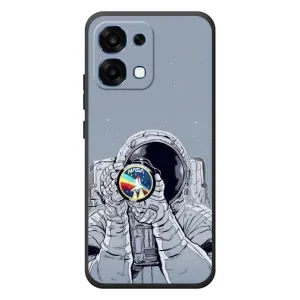 Чехол NASA для OPPO A6 Pro (AlphaPrint) (Космонавт фото)