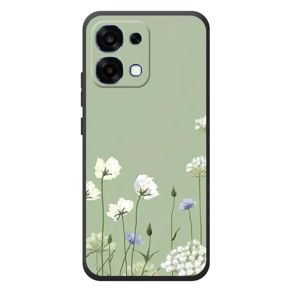 Чохол з принтом «Квіти на зеленому» для OPPO A6 Pro