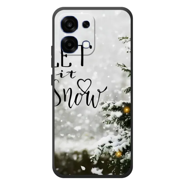 Чехол с принтом «Let it snow» для OPPO A6 Pro