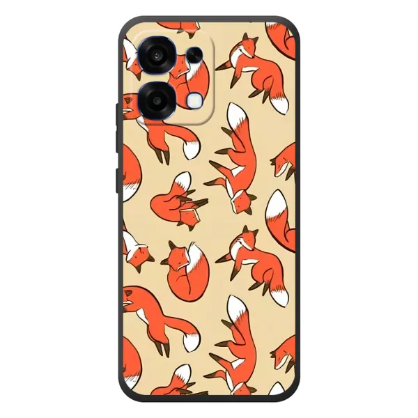 Чохол з принтом «Лисички» для OPPO A6 Pro