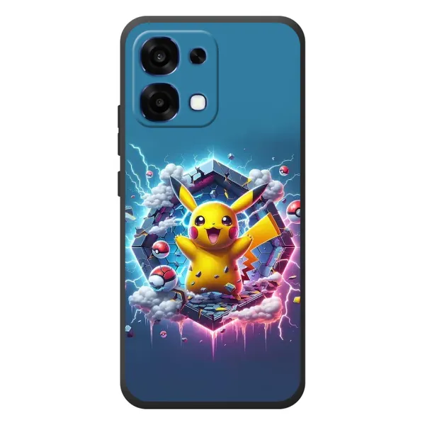Чохол з принтом «Лого Пікачу» для OPPO A6 Pro